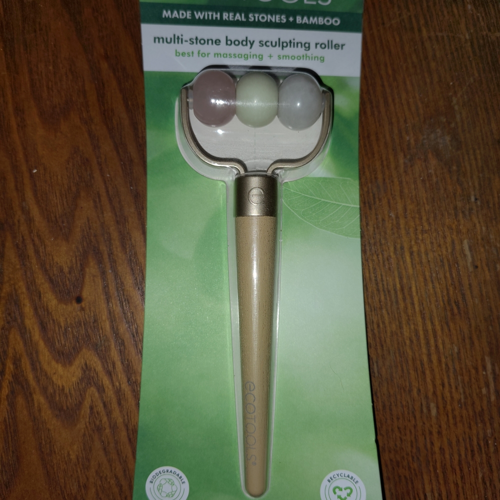 EcoTools Multi-stone Bamboo Body Sculpting Rollerball NIB